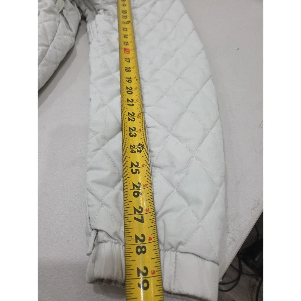 COLUMBIA JACKET‎ VERTEX OFF WHITE WITH BLACK COLLAR SIZE MEDIUM